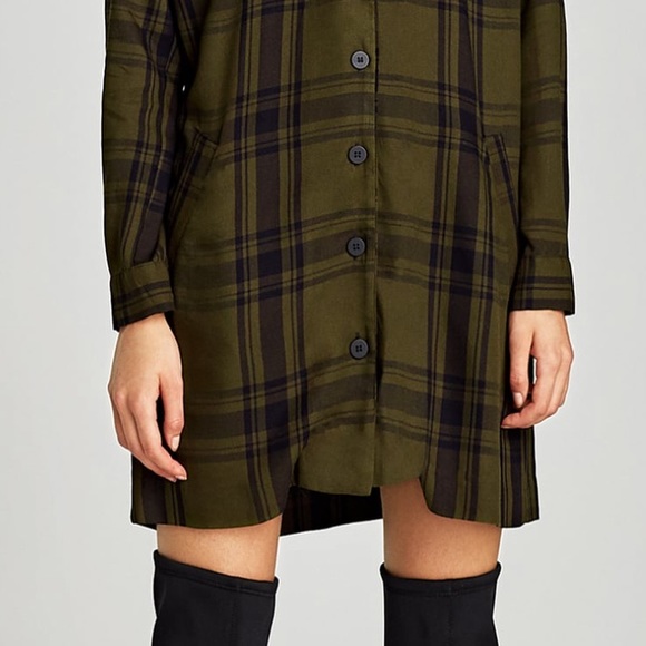 3for$30| Zara Premium Collection Shirt Dress S - Picture 2 of 2